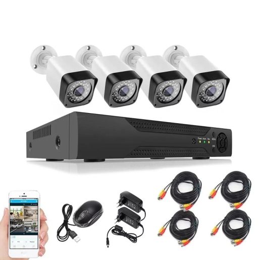 Комплект за видеонаблюдение с 4 камери AHD CCTV