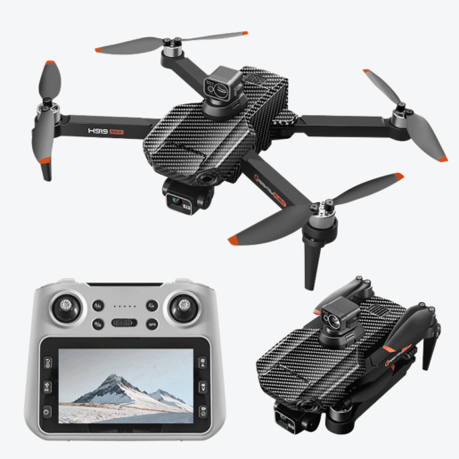 Професионален Дрон K919 MAX, 4К Камера, GPS, Вграден Екран,Черен
