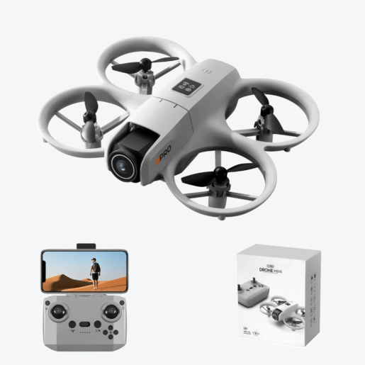 Смарт Дрон i1 PRO с Двойна Камера, WiFi FPV, Избягване на Препятствия, Сив - 1 батерия